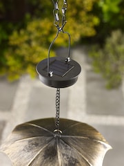 Bronze Brown Solar Rabbit Light Up Outdoor Bird Feeder - Image 3 of 4