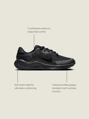 Nike Black Youth Revolution 7 Trainers - Image 3 of 12