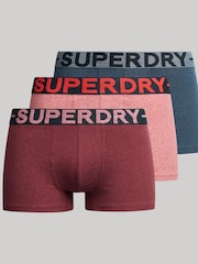 Superdry Blue Blue Organic Cotton Boxers Triple Pack - Image 4 of 7