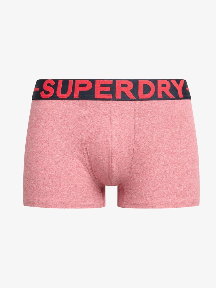 Superdry Blue Blue Organic Cotton Boxers Triple Pack - Image 7 of 7