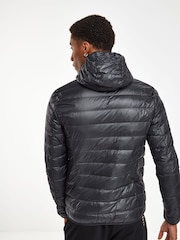 Emporio Armani EA7 Black Hooded Padded Jacket - Image 2 of 6