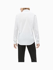 Calvin Klein White Slim Stretch Poplin Shirt - Image 2 of 4