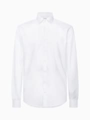 Calvin Klein White Slim Stretch Poplin Shirt - Image 4 of 4