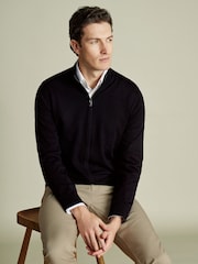 Charles Tyrwhitt Pure Merino Full ZIP Through Cardigan - Slika 1 od 1