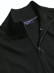 Noir - Charles Tyrwhitt Pure Merino Full ZIP Through Cardigan - Image 5 de 6