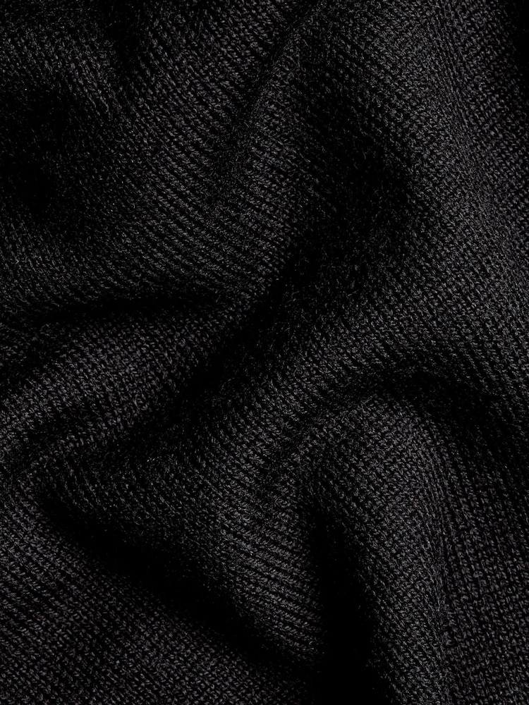 Noir - Charles Tyrwhitt Pure Merino Full ZIP Through Cardigan - Image 6 de 6