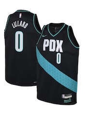 Nike Black Portland Trail Blazers City Edition Swingman Jersey 22 - Damian Lillard Youth - Image 1 of 3