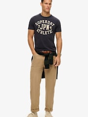 Superdry Navy Blue 100% Cotton Vintage Athletic Short Sleeve T-Shirt - Image 2 of 6