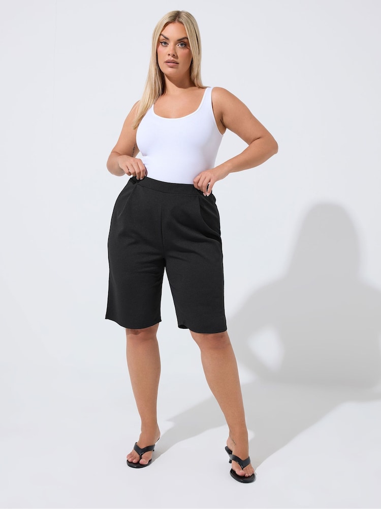 Yours Curve Black Limited Formal Jorts - Image 2 of 6 Yours Curve Black Limited Formal Jorts - Image 2 of 6