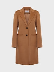 Hobbs Brown Petite Tilda Coat - Image 4 of 4
