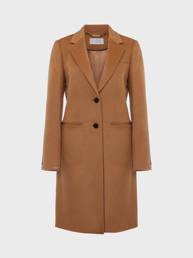 Hobbs Brown Petite Tilda Coat - Image 4 of 4