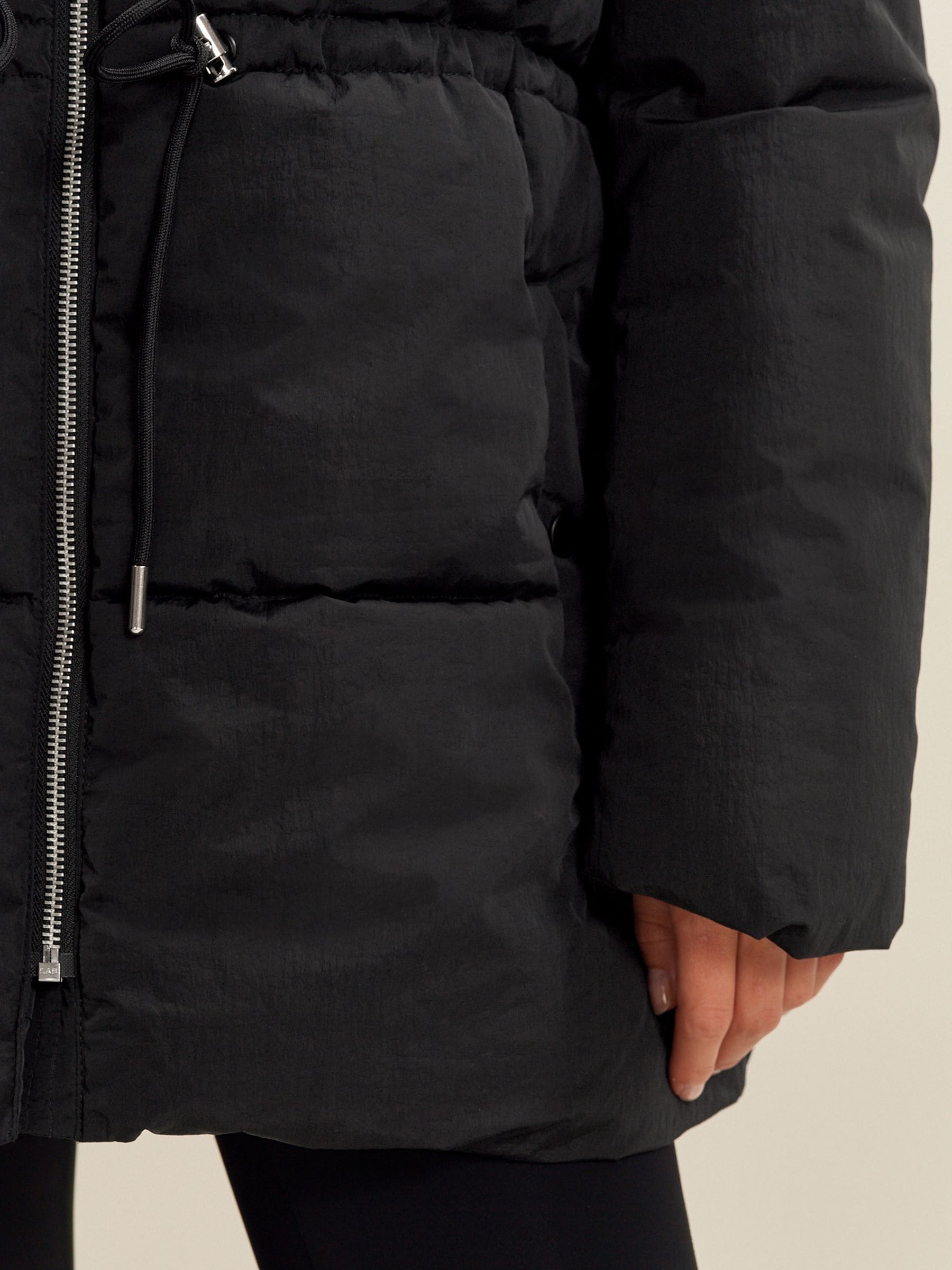 Buy Black Padded Coat With Drawstring Waist from Next Luxembourg