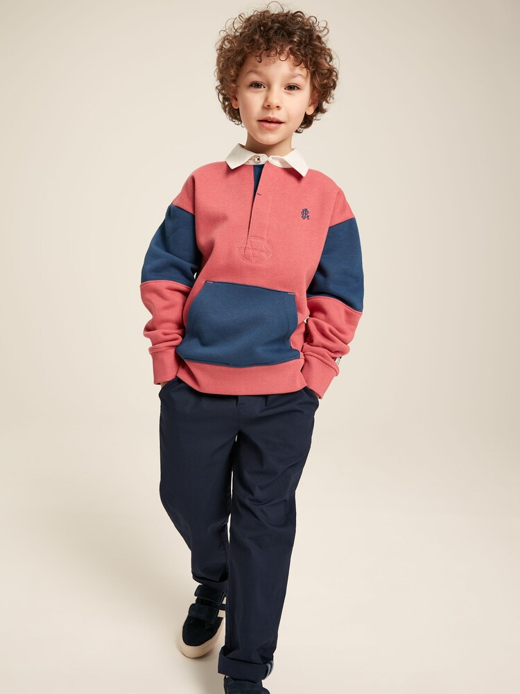 Joules Boys' Try Red Rugby Sweatshirt - Image 1 of 12