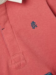Joules Boys' Try Red Rugby Sweatshirt - Image 10 of 12
