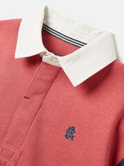 Joules Boys' Try Red Rugby Sweatshirt - Image 9 of 12