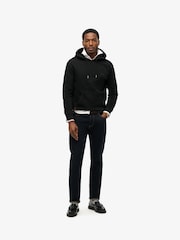 Superdry Black Essential Slim Fit Logo Hoodie - Image 2 of 6