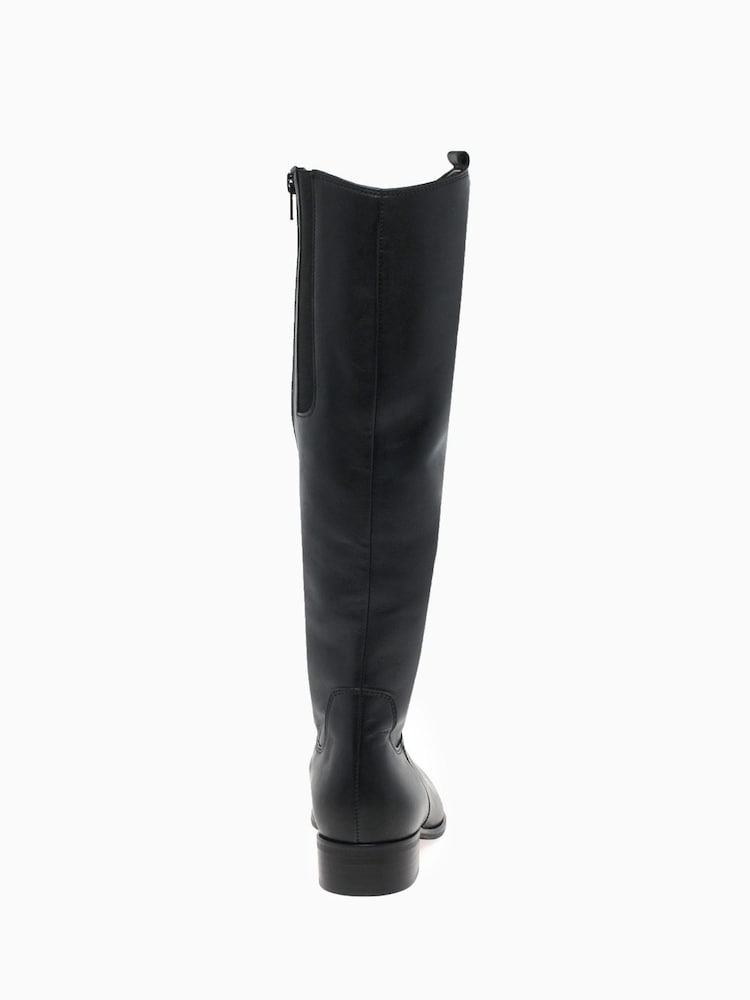 Gabor Black Brook Calf Fit Leather Long Leg Boots - Image 5 of 5