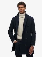Superdry Blue The Merchant Store - Town Coat - Image 5 of 11
