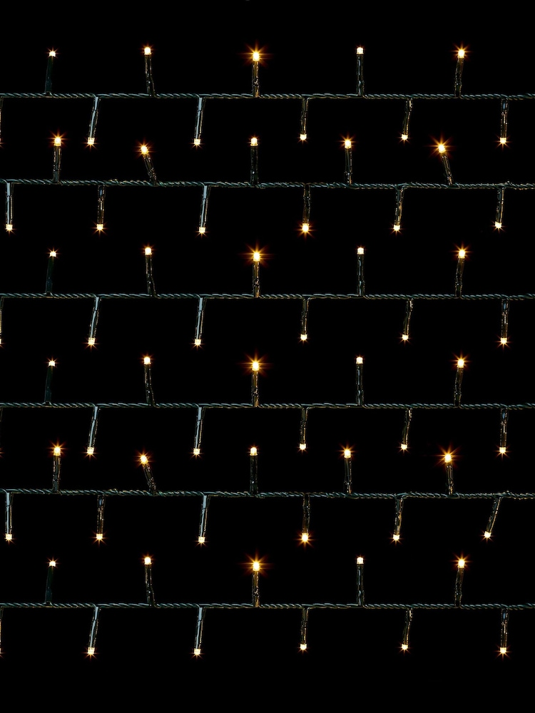 Premier Decorations Ltd White 1000 LED Tree Brights 25m Christmas Lights with Timer - Image 2 of 4