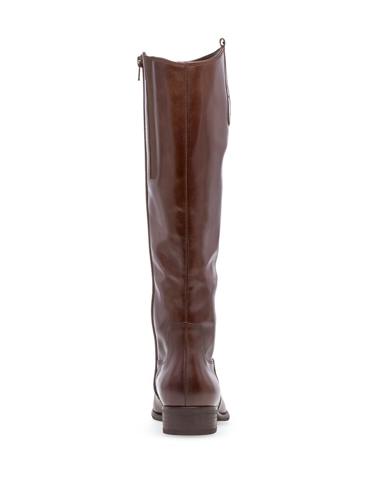 Gabor Brook Espresso Leather Knee Length Fashion Boots - Image 2 of 5 Gabor Brook Espresso Leather Knee Length Fashion Boots - Image 2 of 5