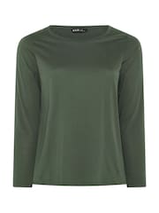 Yours Curve Green Long Sleeve Core T-Shirts 3 Pack - Image 7 of 9