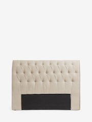 Soft Texture Light Natural Ellington Upholstered Headboard - Image 3 of 6