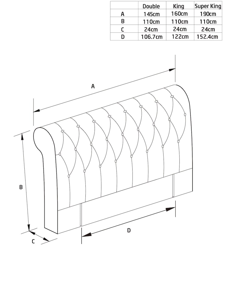Soft Texture Light Natural Ellington Upholstered Headboard - Image 6 of 6