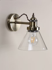Laura Ashley Brass Isaac Wall Light - Image 2 of 6