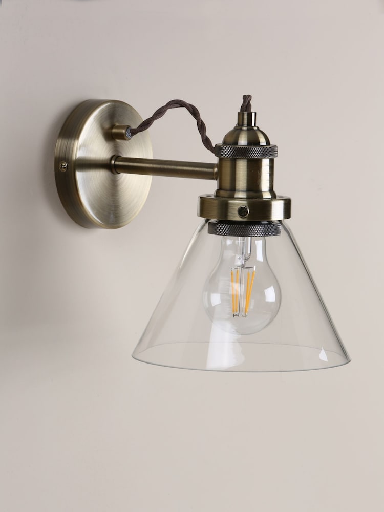 Laura Ashley Brass Isaac Wall Light - Image 2 of 6