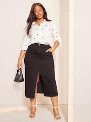 Curves Like These White Embroidered Shirt - Image 3 of 4