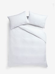 Swoon White 250 Thread Count 100% Cotton Charleston Duvet Cover and Pillowcase Set - Image 3 of 4