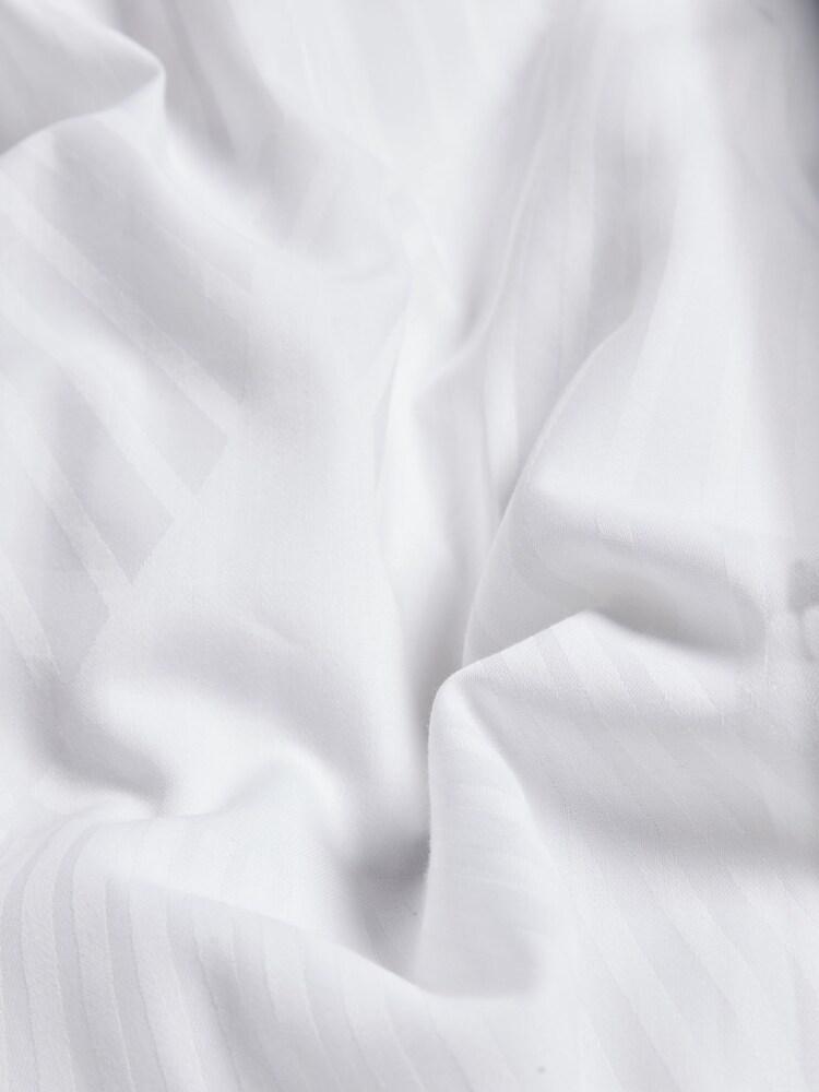 Swoon White 250 Thread Count 100% Cotton Charleston Duvet Cover and Pillowcase Set - Image 4 of 4 Swoon White 250 Thread Count 100% Cotton Charleston Duvet Cover and Pillowcase Set - Image 4 of 4