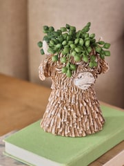 Green Artificial String of Pearls in Hamish The Highland Cow Ornament - Image 2 of 4