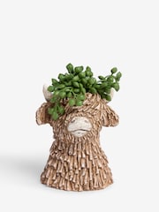 Green Artificial String of Pearls in Hamish The Highland Cow Ornament - Image 3 of 4