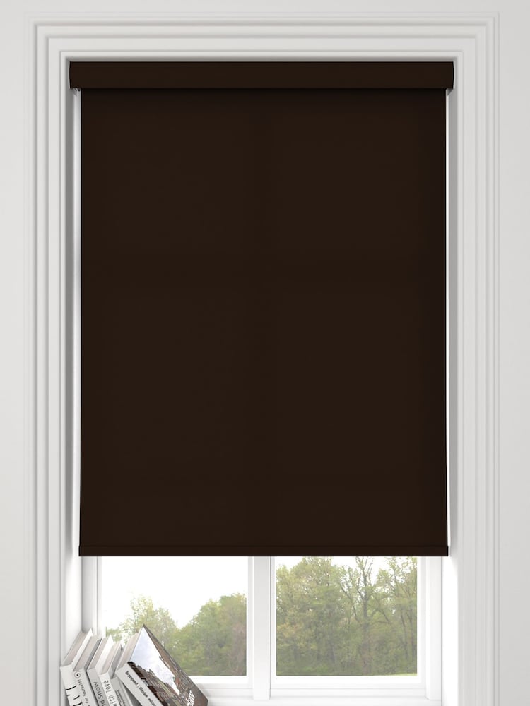 Espresso Brown Asher Made To Measure Light Filtering Roller Blind - Image 1 of 5