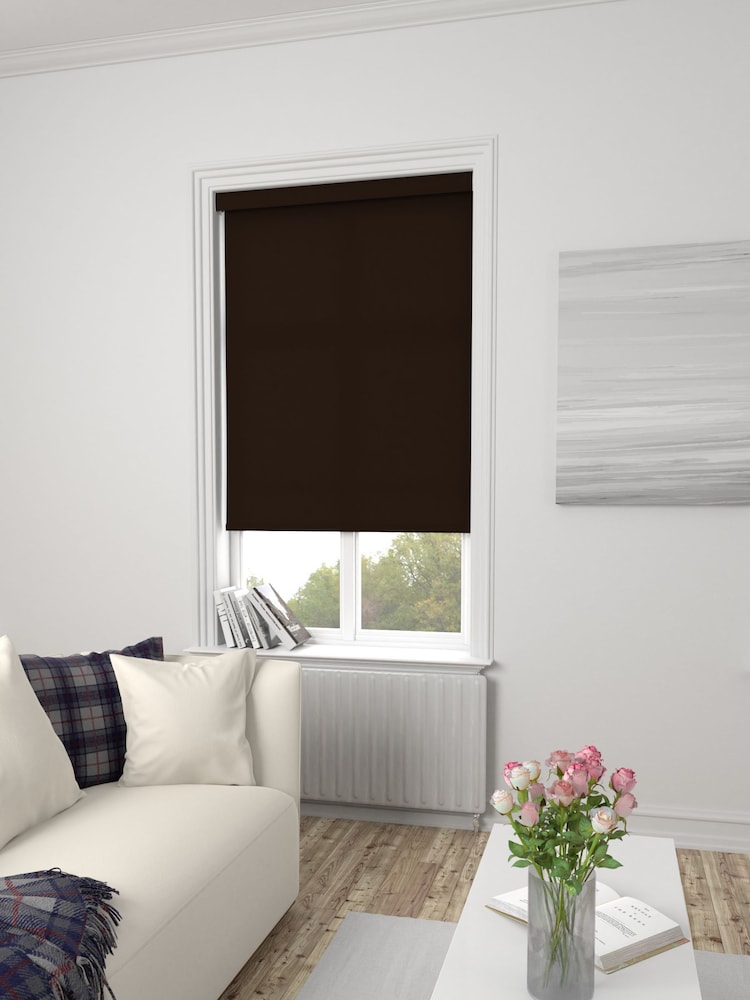 Espresso Brown Asher Made To Measure Light Filtering Roller Blind - Image 2 of 5