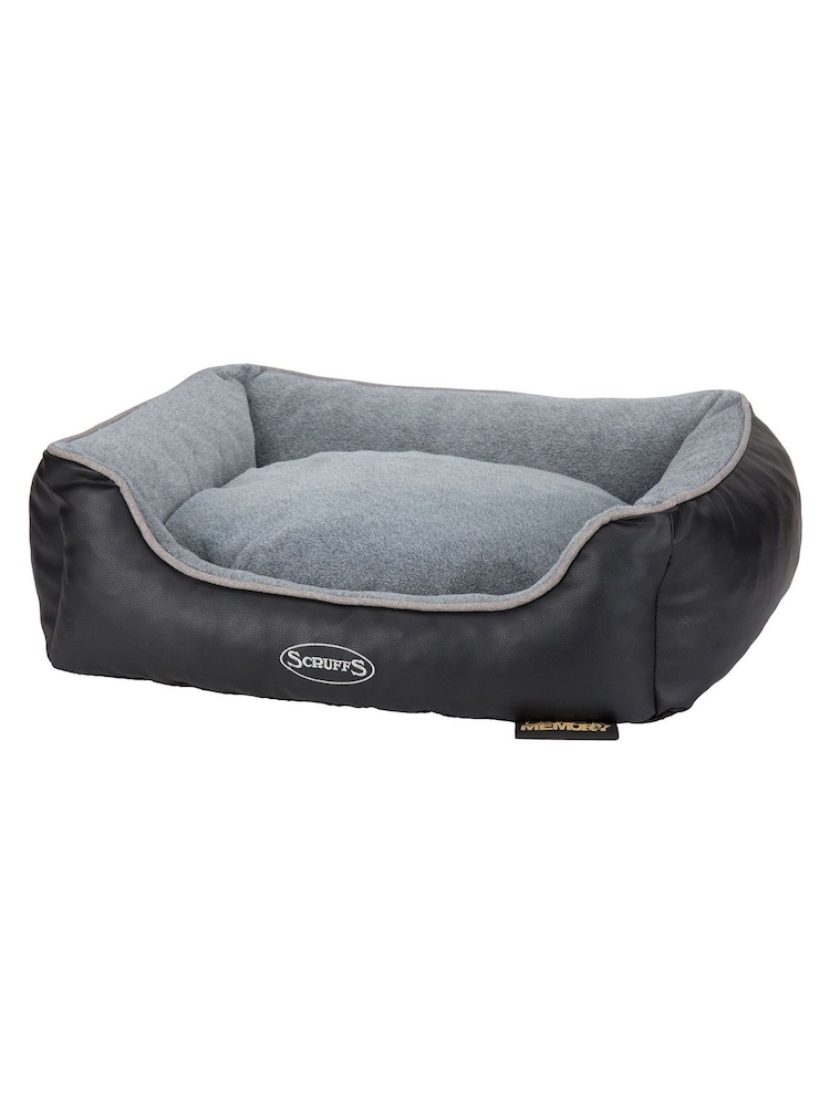 Scuffs Grey Medium Chateau Memory Foam Orthopaedic Dog Box Bed - Image 2 of 4