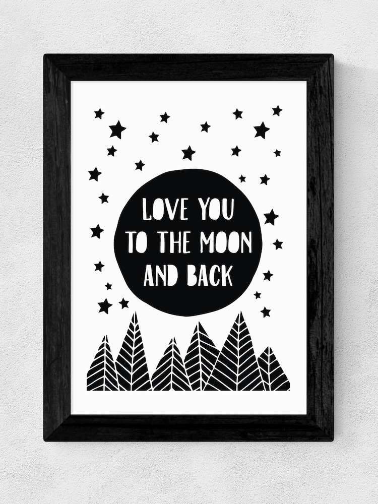 East End Prints Black To The Moon Print - Image 1 of 3