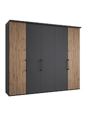 Wiemann Graphite Daytona Matt Wardrobe Wardrobe - Image 2 of 4