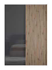 Wiemann Graphite Daytona Glass Wardrobe - Image 3 of 4