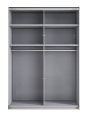 Wiemann Graphite Daytona Glass Wardrobe - Image 4 of 4