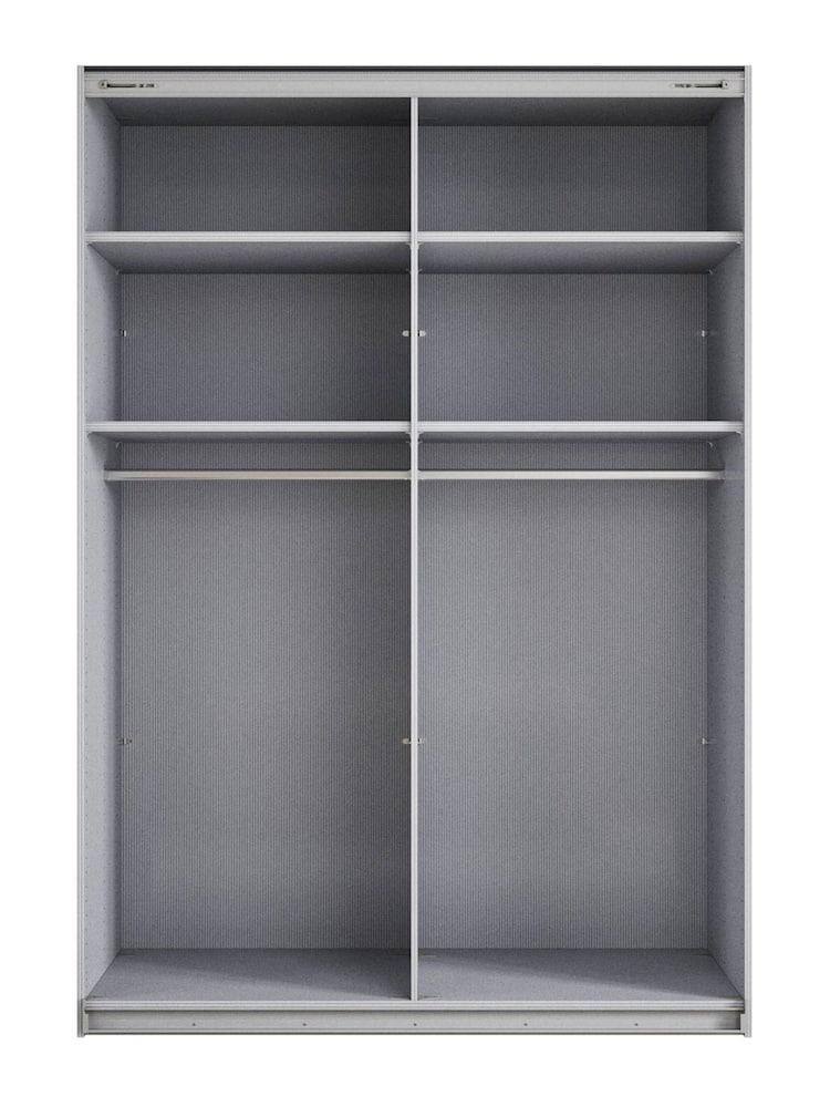 Wiemann Graphite Daytona Glass Wardrobe - Image 4 of 4