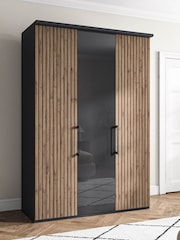 Wiemann Graphite Daytona Glass Wardrobe - Image 1 of 4