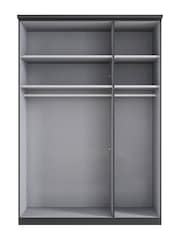 Wiemann Graphite Daytona Glass Wardrobe - Image 4 of 4