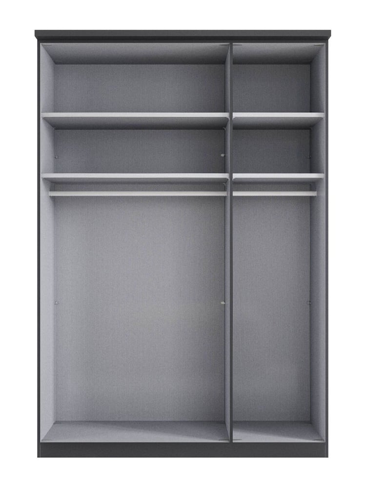 Wiemann Graphite Daytona Glass Wardrobe - Image 4 of 4