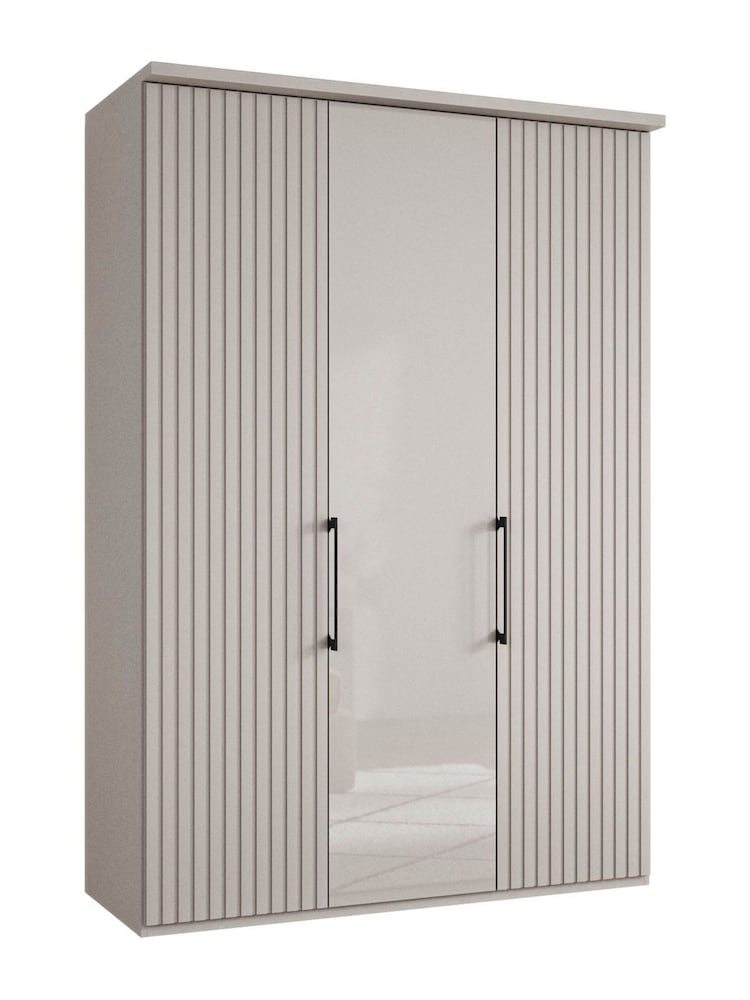 Wiemann Pebble grey Daytona Glass Wardrobe - Image 2 of 4