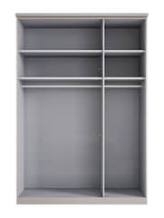 Wiemann Pebble grey Daytona Glass Wardrobe - Image 4 of 4