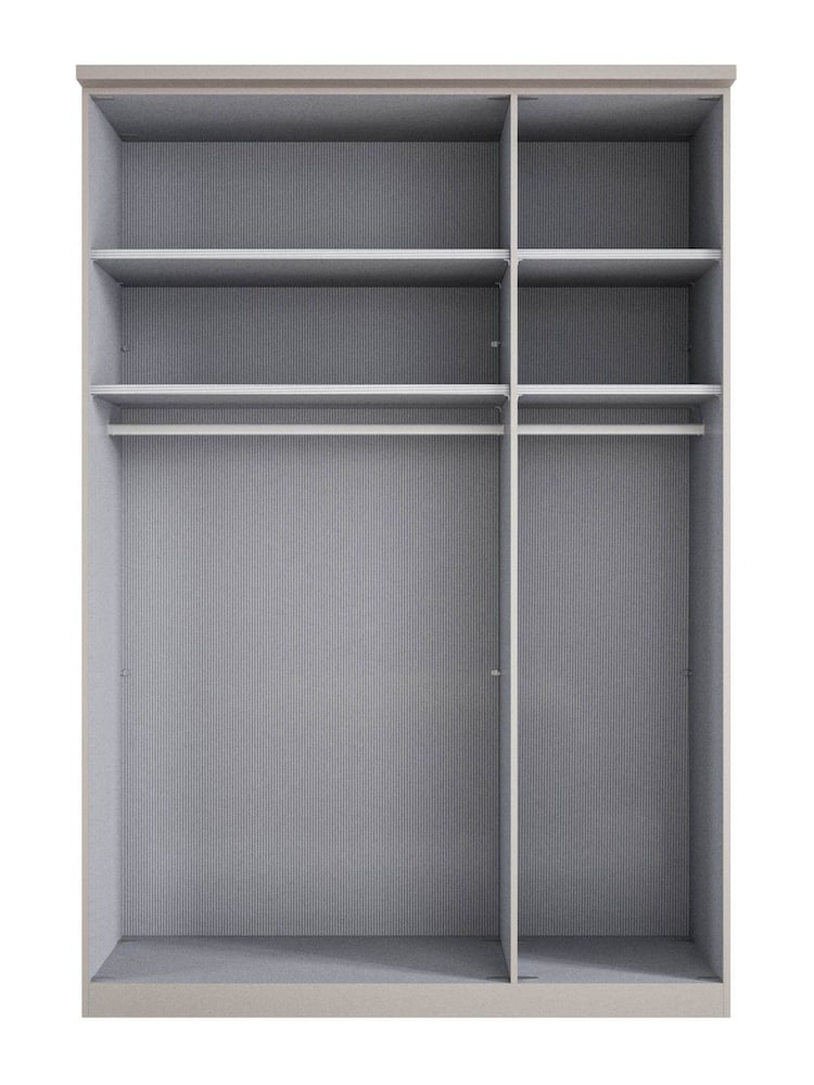 Wiemann Pebble grey Daytona Glass Wardrobe - Image 4 of 4