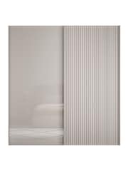 Wiemann Pebble grey Daytona Glass Wardrobe - Image 3 of 4