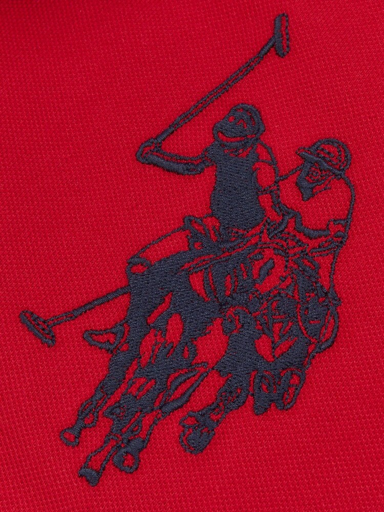 U.S. Polo Assn. Red Angled Cut & Sew 100% Cotton Polo Shirt - Image 6 of 6 U.S. Polo Assn. Red Angled Cut & Sew 100% Cotton Polo Shirt - Image 6 of 6